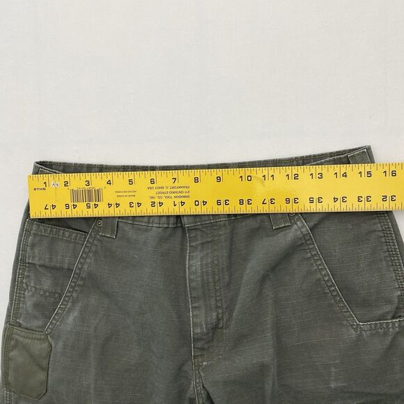 Carhartt Cargo Pants Relaxed Fit Ripstop Cotton Mens 32x34 Gray Workwear B342 - Picture 9 of 12